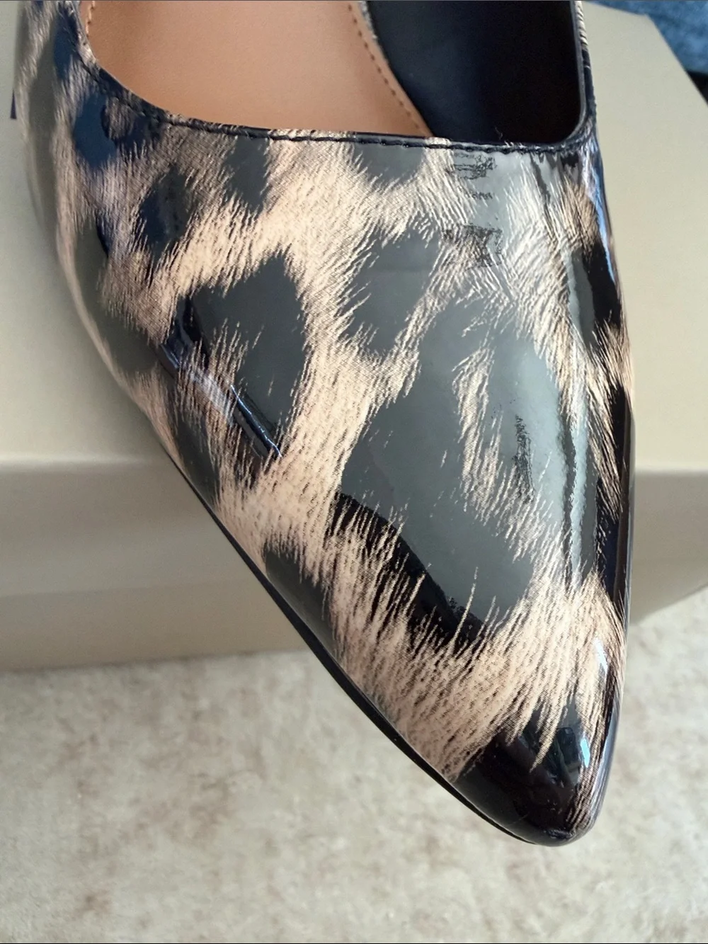 Donald J. Pliner Shanie Leopard-Print Slingback Pump in Tan and Black